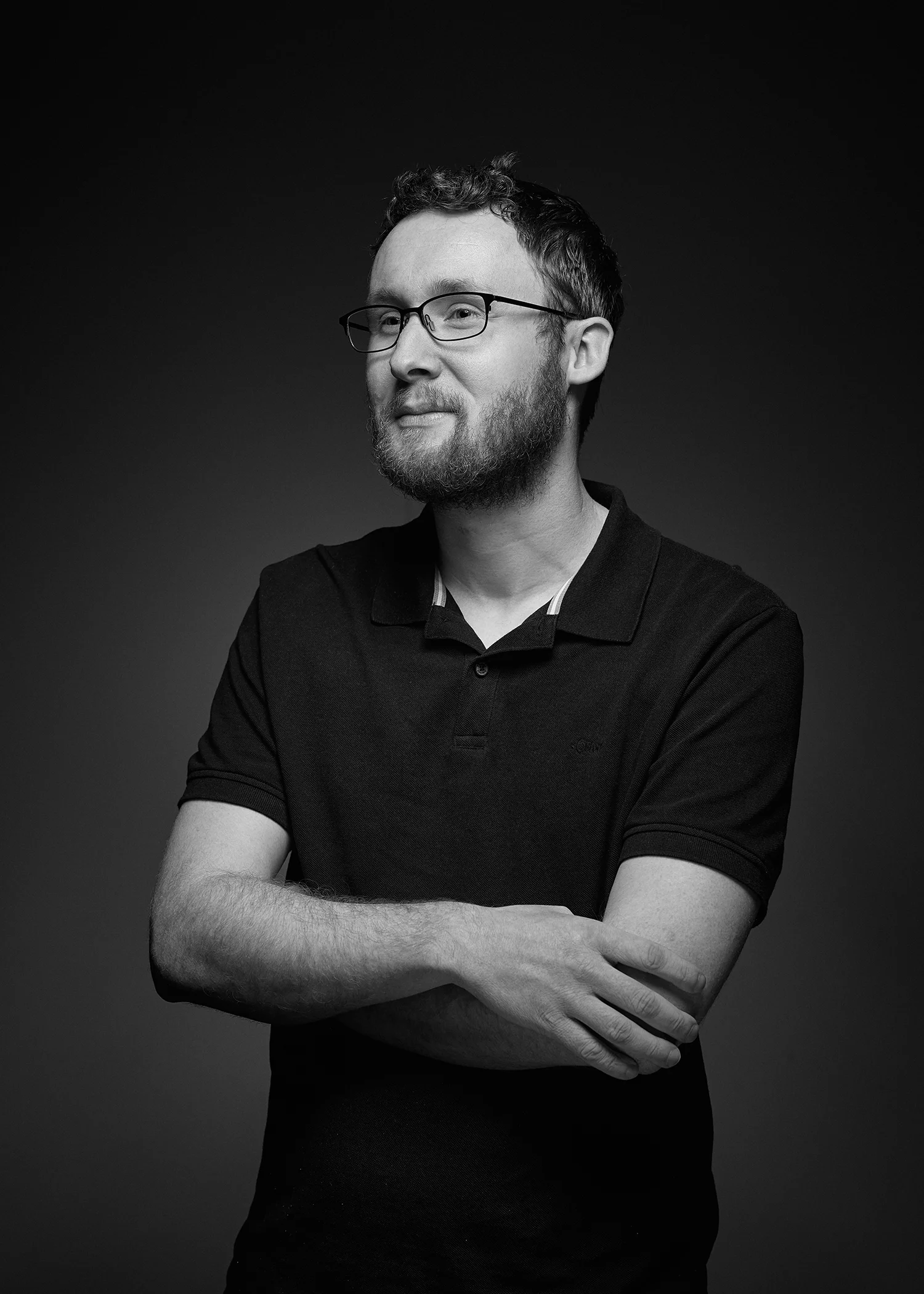 Zakelijk portret in zwart wit