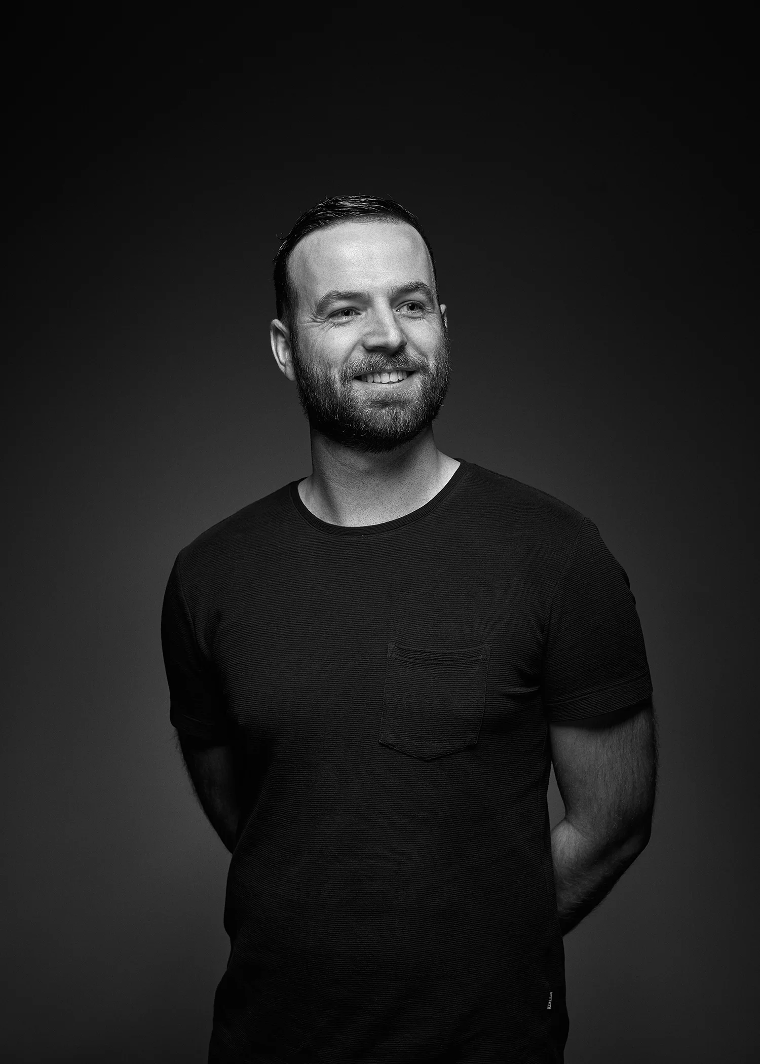 Zakelijk portret in zwart wit