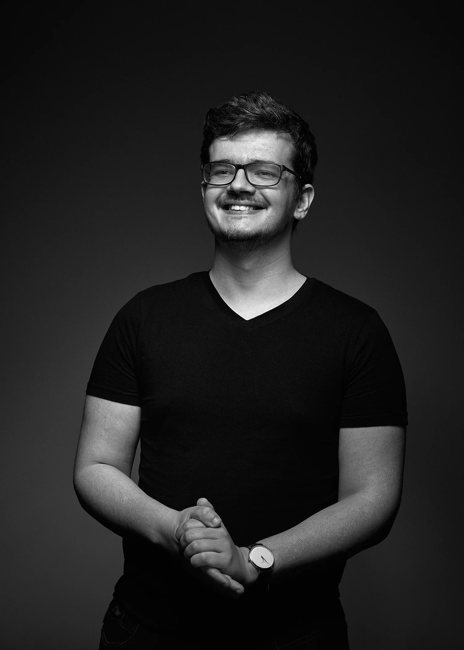 Zakelijk portret in zwart wit