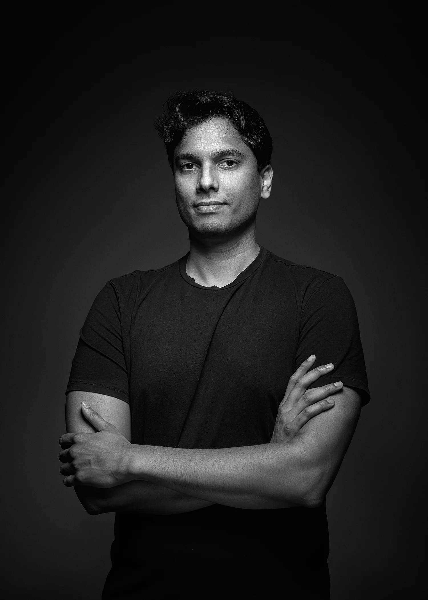 Zakelijk portret in zwart wit