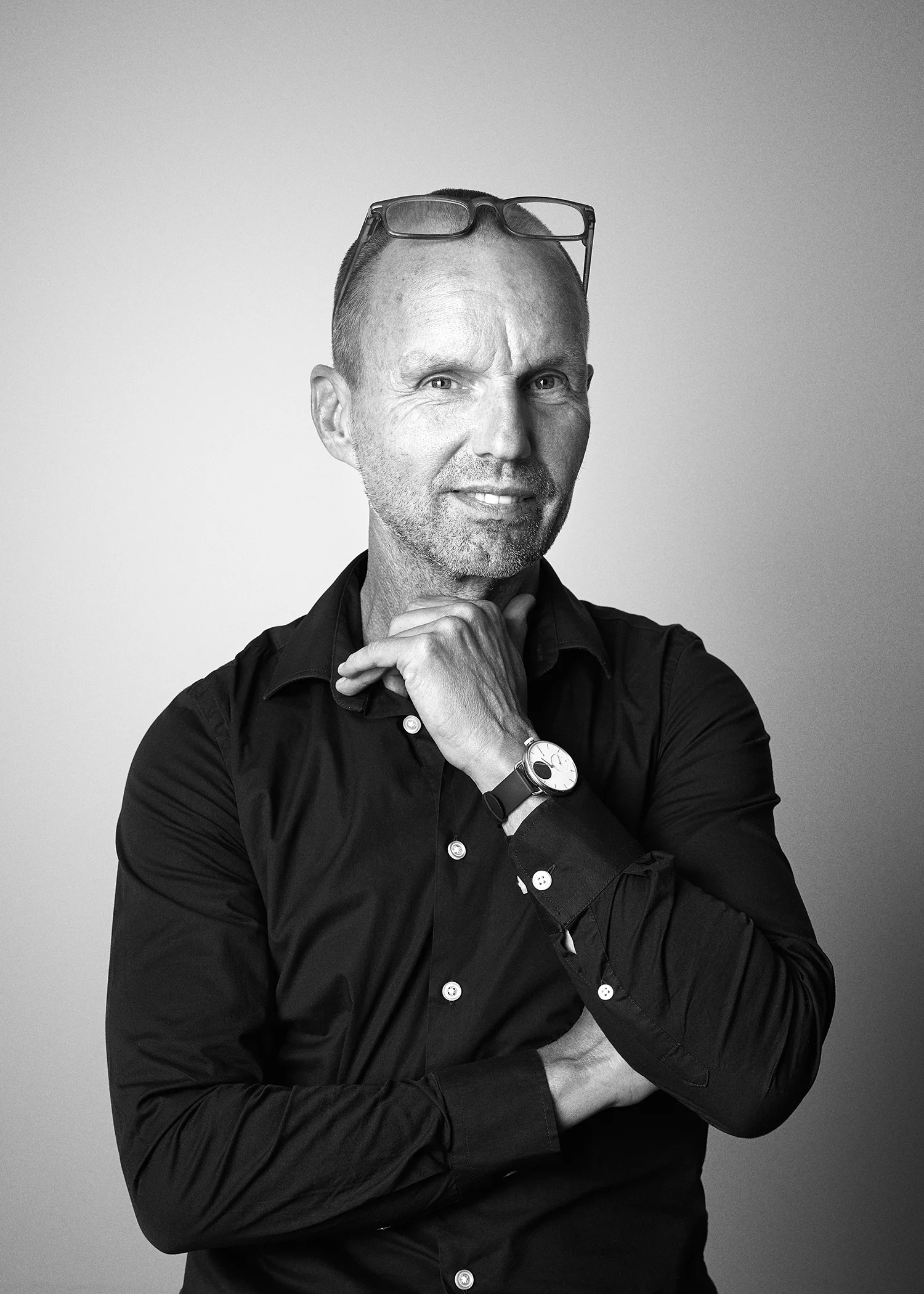 Zakelijk portret in wit zwart